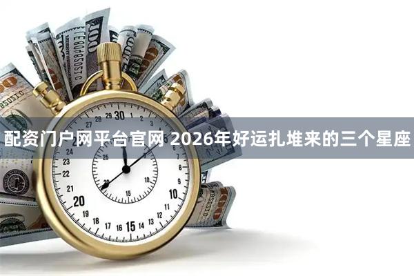 配资门户网平台官网 2026年好运扎堆来的三个星座